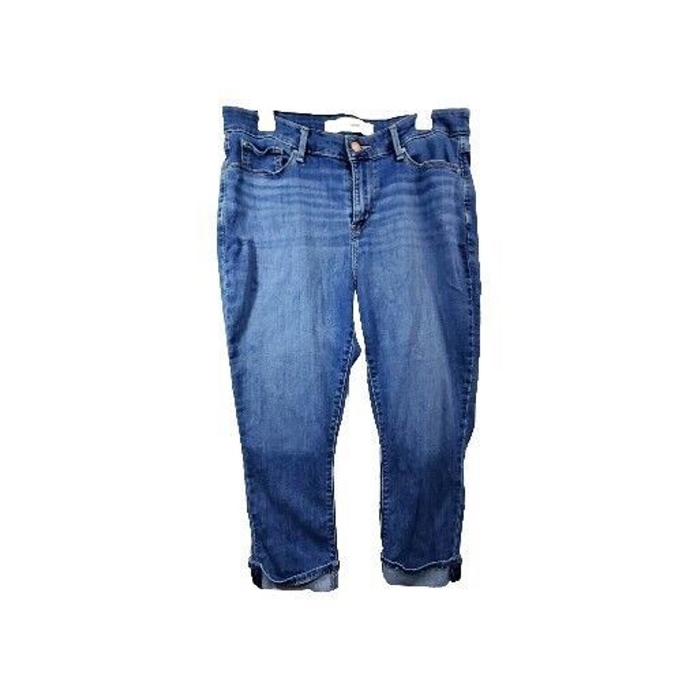 Levi Strauss Carpi Jeans Womens Size 14 32w Midrise Folded Edge
